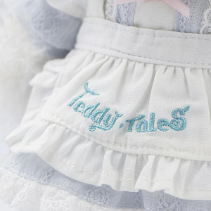 Щенок Lina TeddyTales "Бишон", S, в наряде для чаепития, маршмелоу, 20 см